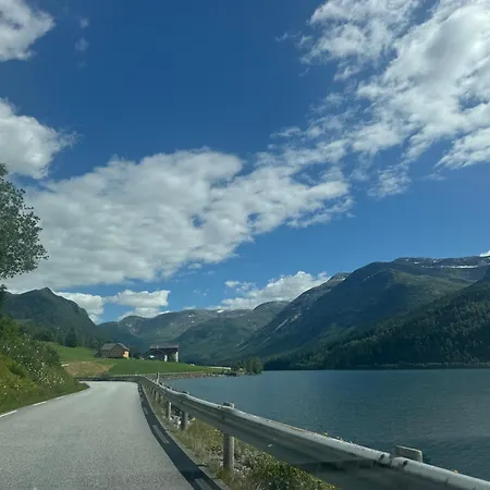 Haukedalen Mountain Panorama River View