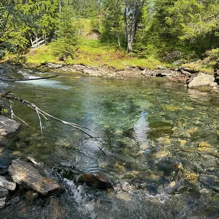 Haukedalen Mountain Panorama River View Holsen
