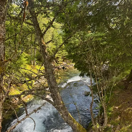 Haukedalen Mountain Panorama River View *
